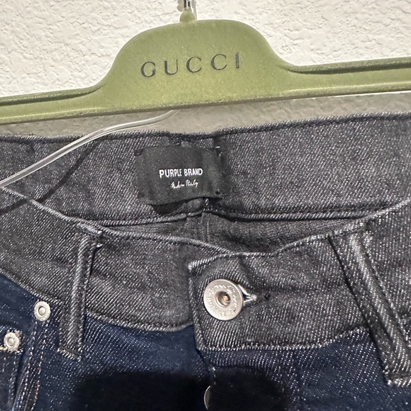Purple Brand Skinny Jeans in Dark Blue and Gray - Picture 2 of 6